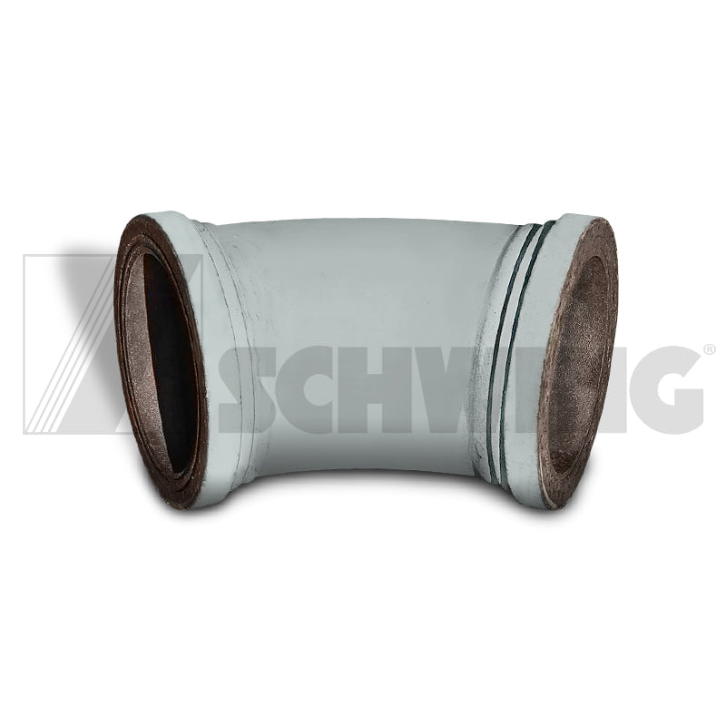 Elbow Dn112 5 1/2" 45° S3000 R=235 Pn 85 | Weight: 17 lbs | Dimensions: 265 X 155 X 150 MM | Brand: SCHWING