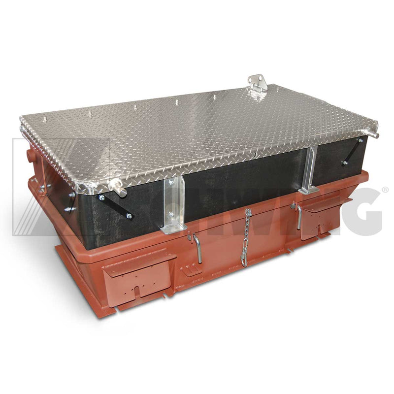 Assy - Hopper W/Alum Fold Cover - B-Rock | Weight: 488 lbs | Brand: SCHWING