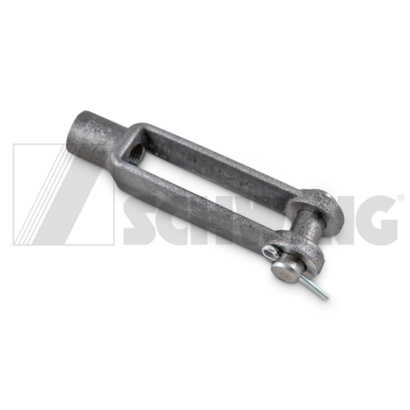 Yoke End, Adjustable W/Pin 1/2" Thread, | Weight: 3 lbs | Dimensions: 25 X 39 X 121MM | Brand: SCHWING