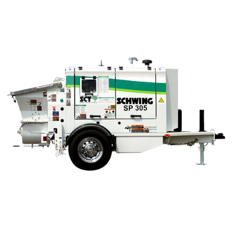 Schwing SP 305 Trailer-Mounted Concrete Pump | Tier 4 Final Engine