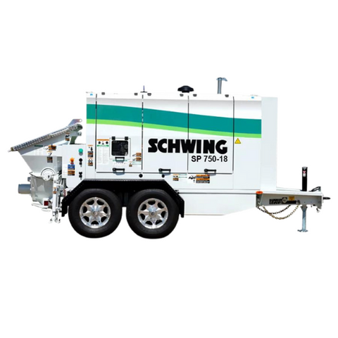 Schwing SP 750-18 Trailer Pump | Compact, Powerful, and Reliable for Versatile Concrete Applications